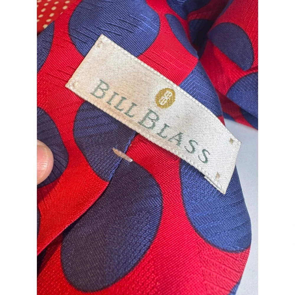 VTG Polka Dot Ties Designer Silk Tommy Hilfiger Bill Blass Lands End‎ JC Penney